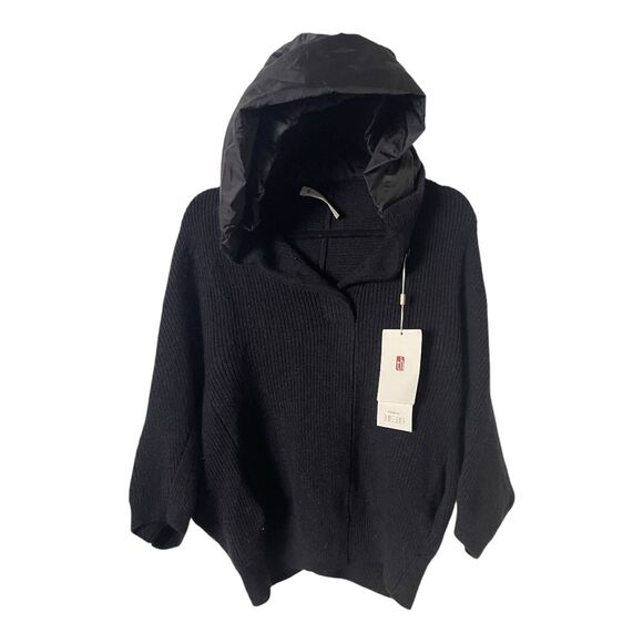 Sweaters - NWT Black Hooded Short Sleeve Sweater from Vogue Life House 2011‎